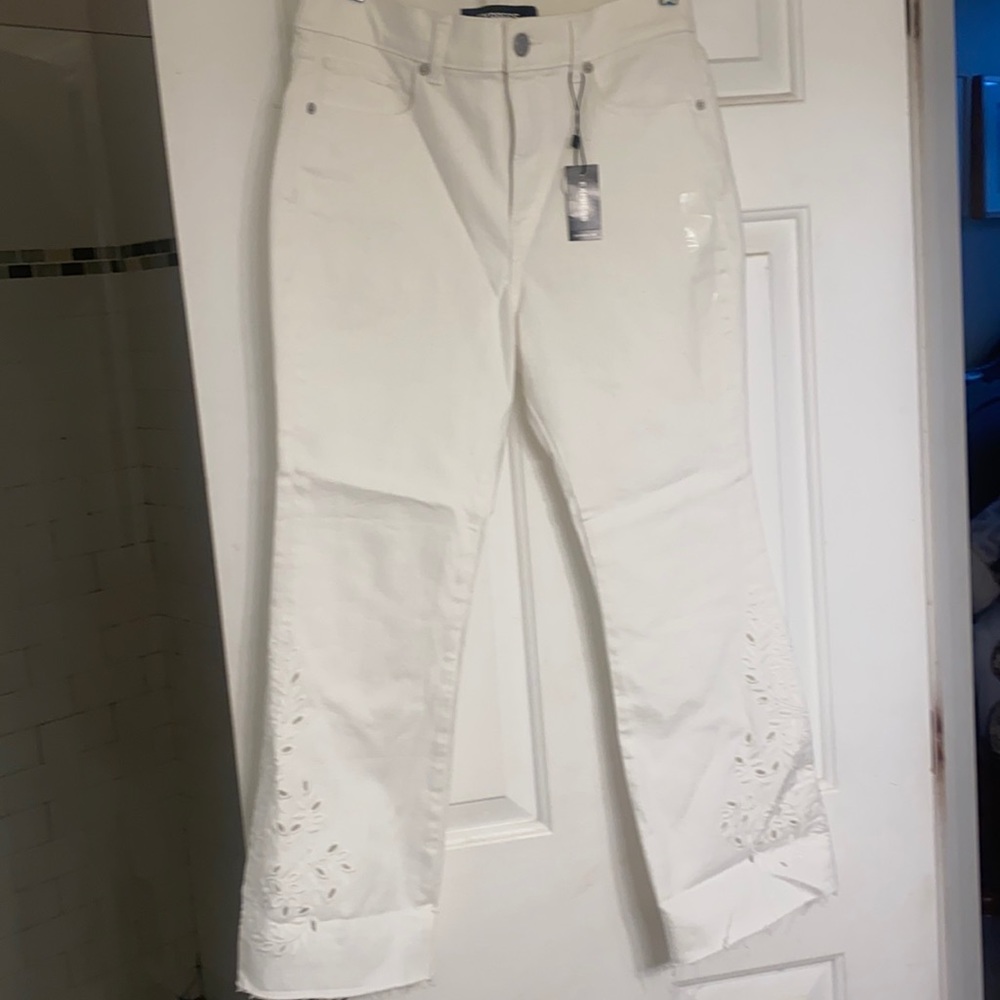 J.Crew, Express, Anthropology  -white jeans spring essentials size 8